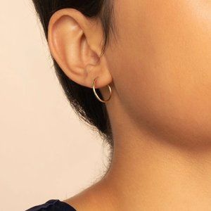Ana Luisa 14K Solid Gold Hoop Earrings Small